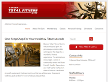 Tablet Screenshot of bannertotalfitness.com